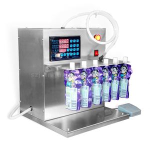 Semi-Auto <b>Small</b> Liquid Filling Machine, Desktop Stand-Up Pouch Quantitative <b>Pump</b> Nozzle Pouch Ketchup Jelly Juice Salad Dressing - Product Image 3
