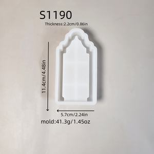 Casa de Playa Grande ecológica hecha a mano, herramienta de pastel de silicona S1190, casa gótica, 3 moldes de base para hornear PC - Product Image 2