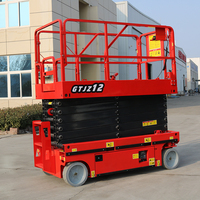 JCPROTECH 6m 8m 10m 12m 14m Plateforme élévatrice mobile automatique à ciseaux hydraulique pour travaux en hauteur