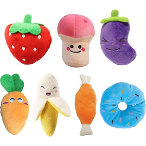 ของเล่นสุนัขแบบเคี้ยวรูปผลไม้ ดีไซน์น่ารัก ทนทาน มีเสียงบีบ หลายสี เหมาะสำหรับทุกฤดู ขายส่งจากโรงงาน - Product Image 3