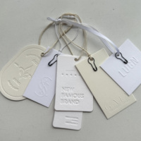 Étiquette tendance personnalisée écologique sérigraphiée pour vêtements, sacs et chaussures, en papier semi-transparent beige avec colle souple