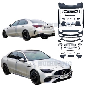 Thiết kế mới đầy đủ phụ tùng ô tô bumpers body Kit cho Mercedes Benz <span class=keywords><strong>C</strong></span> Class w206 2022 + chuyển đổi để C63 Amg mô hình - Product Image 1