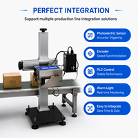Imprimante jet d'encre piézoélectrique DOD 120 m/min haute résolution pour le codage des boîtes en carton, machine pour la logistique d'emballage et la ligne de production