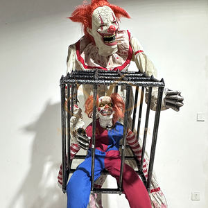 Modelo Animatrónico Eléctrico de Payaso Fantasma de <span class=keywords><strong>Terror</strong></span> para Halloween, Decoraciones Interiores de Metal para Centros Comerciales, Aeropuertos Públicos y Casas Embrujadas - Product Image 6