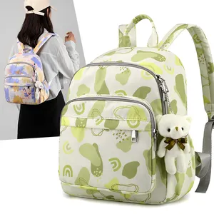 New 2024 Large Capacity Waterproof Daily Multifunctional Custom Prints Diaper Nappy Backpack Bag Mommy Bag