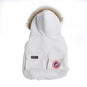 Chaqueta cálida de invierno para mascotas para perros medianos y grandes, abrigo de nieve para exteriores para Bulldog francés y Chihuahua, chaleco y ropa de poliéster acolchado - Product Image 6