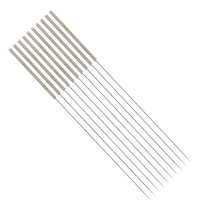 Aiguilles d'acupuncture stériles jetables avec tube guide, emballage individuel, 100 pièces/boîte, acier inoxydable, pour l'acupuncture TCM - Product Image 1