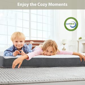 Colchón Plegable de Espuma Viscoelástica Triple, Colchón Plegable con Funda Extraíble y Lavable, Colchoneta para Dormir en el Suelo - Product Image 6