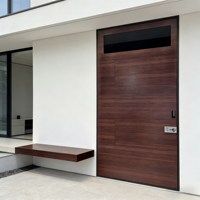 Porte d'entrée pivotante en aluminium sur mesure Grandsea, durable, sécurisée, avec isolation thermique, pour portail extérieur moderne