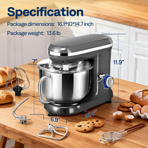 Appareils de cuisson électriques pour la cuisine, meilleurs mélangeurs de poudre alimentaire, mélangeur horizontal pour poudre alimentaire - Product Image 5
