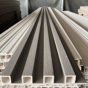 Cloison pvc panneau mural en <span class=keywords><strong>bambou</strong></span> revêtement en brique panneau mural extérieur décoratif cannelé en wpc - Product Image 5