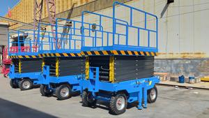 2025 nuevo Triciclo de acero inoxidable elevador de tijera móvil 6m 8m 10m 12m 14m tijera móvil aérea elevador de hombre eléctrico - Product Image 5