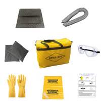 Kit anti-déversement de liquides pour poubelle, sans huile, en polymère, sac plastique 360 litres, pour produits écologiques