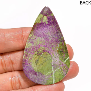 Cabujón de ópalo Atlantisite suelto genuino de Grado Superior vibrante verde púrpura curación Natural corte de pera pulido para la fabricación de joyas - Product Image 2