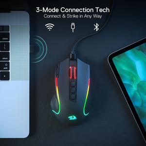 <span class=keywords><strong>Redragon</strong></span> M612 PRO Tri-Mode RGB Gaming Mouse 8000 DPI Ratón óptico 9 Botones programables 7 Ratón inalámbrico retroiluminado para juegos - Product Image 3