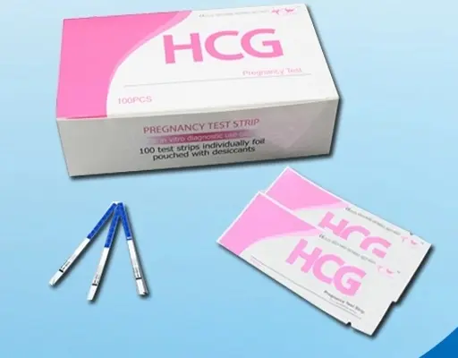 Kit diagnostik cepat urin Strip tes kehamilan HCG
