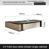 LBZ-129X Ensemble bureau et chaise de direction haut de gamme en PVC, design moderne, origine Chine