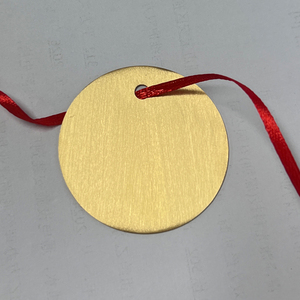 Tùy chỉnh cá nhân logo khắc solid brass vòng đĩa - Product Image 2