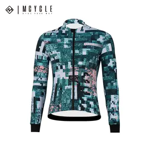 Mcycle mùa đông của nam giới đi xe đạp nhiệt Jersey dài tay áo lông cừu nhiệt ropa de ciclismo xe đạp Windproof Áo khoác