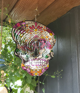 Molino de Viento Metálico 3D de 12 Pulgadas, Esculturas de Viento Mandala, Regalos Únicos, Decoración para Exteriores, Adorno Colgante para el Hogar y el Jardín - Product Image 6