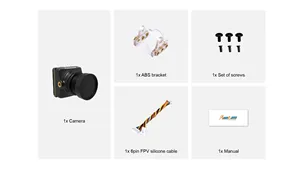 2024 RunCam Night Eagle <span class=keywords><strong>3</strong></span> V2 1500TVL 8.5g Ultra Light FOVD NTSC/PAL CMOS FPV كاميرا رؤية ليلية مزودة بأضواء النجوم لطائرة بدون طيار FPV RC - Product Image 4