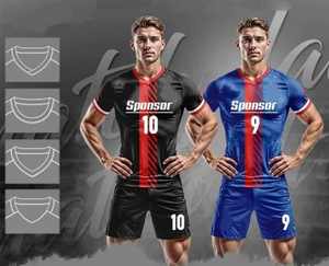 Camisetas de Fútbol Personalizadas de Secado Rápido, Uniformes Deportivos para Hombre, Material Duradero y Agradable al Tacto para Juegos Competitivos Intensos - Product Image 4