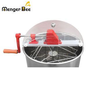 สินค้าในคลังสินค้าสหรัฐฯ จัดส่งภายใน 2-5 วัน เครื่องสกัดน้ำผึ้งแบบมือหมุน Menger Bee 3 โครง ทำจากสแตนเลส ขนาดถัง 38 ซม. ตะกร้า 42x26 ซม. รุ่นใหม่ - Product Image 2