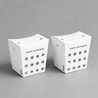 Boîte à emporter en papier biodégradable de qualité alimentaire personnalisée en gros, boîte à salade, boîte à frites, boîte d'emballage pour la restauration rapide, boîte à dessert