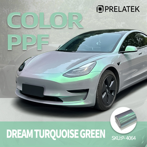 Pellicola per Auto Prelatek Dream Verde Turchese in TPU, Texture <span class=keywords><strong>Visiva</strong></span> Silenziosa e Lussuosa con Eccezionale Prestazione Antimacchia - Product Image 2