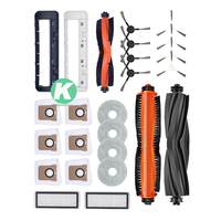 Kit compatible avec l'aspirateur robot Xiaomi X20+(C102) - Accessoires/pièces : brosse latérale, filtre, serpillière, sac à poussière, couvercle de brosse principale