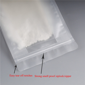 Plastic Bag Flat Bottom Custom Printed for Retail Products in Clear Block Bottom Packaging - Product Image 4