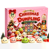 Calendrier de l'Avent Squishy 2026 – Boîte surprise de 24 jouets anti-stress sensoriels à presser – Cadeau de Noël pour enfants