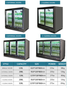 300L nhà máy thương mại nước giải khát Tủ dọc tươi tủ lạnh tủ lạnh hiển thị - Product Image 4