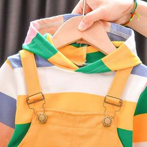 Online Shopping Baby Cotton Colorful T-shirt <b>Hoodie</b> Coat Crocheted <b>Rainbow</b> Pattern Pants From China Supplier - Product Image 2