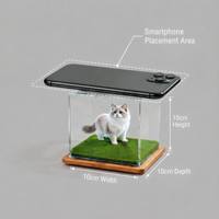 Boîte numérique holographique commémorative pour animaux de compagnie, projection 3D, présentoir en acrylique, pour chats et chiens, condoléances pour la perte d'un animal, fournisseur de services funéraires pour animaux de compagnie