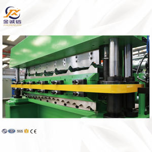Machine de fabrication de tôles de <span class=keywords><strong>toiture</strong></span> à double couche Petit pain formant la machine de fabrication de tuiles d'ardoise de toit à trois couches - Product Image 3
