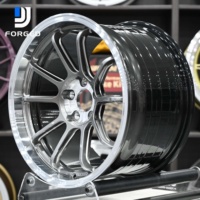 Jantes de voiture de tourisme DJJ forgées sur mesure 5x114.3 grises concaves haute performance pour Subaru BRZ 86 Honda Civic Type R Subaru WRX STI