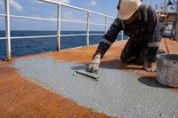 Primaire époxy liquide bicomposant Wolong à paillettes de verre, revêtement plat antirouille, base de barrière ionique multicouche pour navires