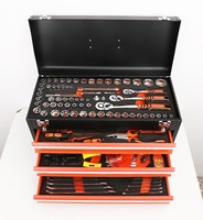 Coffret d'outils professionnel multifonctionnel 408 pièces pour bricolage et mécanique, robuste 45 #   Outils à main portables en acier OEM