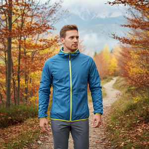 LA THUILE giacca a vento da uomo in morbido guscio JKT con chiusura a cerniera leggera per Fitness stampa per l'escursionismo autunno inverno XL - Product Image 3