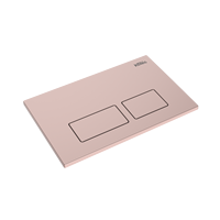 Plaque de chasse d'eau double effet mat rose doré pour WC à citerne dissimulée
