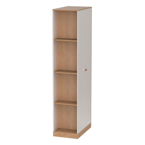 <span class=keywords><strong>Armadio</strong></span> Moderno a Una Porta con 4 Ripiani Bianchi, Design Spazioso e Versatile, Perfetto per Camere <span class=keywords><strong>da</strong></span> <span class=keywords><strong>Letto</strong></span> Piccole o Camere d'Albergo - Product Image 5