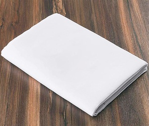 Vente en gros de nappes en polyester blanc pur personnalisées couvertures de piscine publicitaires en vrac pour les mariages et les événements technique tissée - Product Image 4