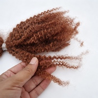 # 33 Extensions de cheveux humains 100% indiens Afro Kinky en vrac pour tresses bouclées, micro-tresses et dreadlocks, vente en gros pour salons