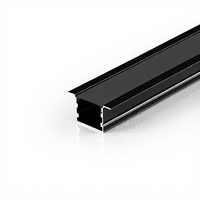 Lumière linéaire LED en alliage d'aluminium encastrée avec surface anodisée et couvercle en PC Garantie de 5 ans