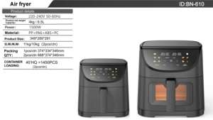 Friteuse <span class=keywords><strong>sans</strong></span> huile et faible en gras, multifonctionnelle, four de cuisine personnalisé, cuisinière électrique – Vente directe usine - Product Image 6