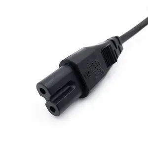 VDE certification iec c7 connector heat resistant ac power cord for TV