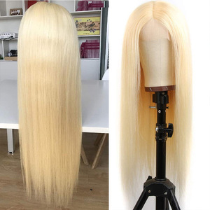 13x4 Lace Frontal Human Hair <b>Wig</b> Pre Plucked Hairline 613 Blonde <b>Long</b> Straight Lace Front <b>Wig</b> Human Hair <b>Wigs</b> For Women - Product Image 2