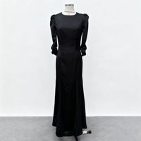 Bettergirl 2026 neues französisches langärmliges, tailliertes, schlankmachendes, gepunktetes, rückenfreies Kleid