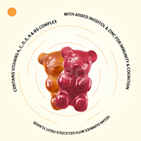 Complément Nutritionnel Quotidien Sans Sucre Soutien Immunitaire Vitamine D3 Gommes pour Enfants Multivitamines Gommes